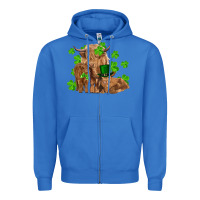True Royal st patrick's day cow family Zipper Hoodie - RanaPortraitStore