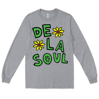 Heather Grey original de la soul music Long Sleeve Tee - linhVisuals