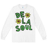 White original de la soul music Long Sleeve Tee - linhVisuals