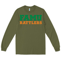 Army Green FAMU RATTLERS Long Sleeve Tee - linhVisuals
