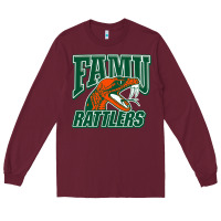 Burgundy FAMU RATTLERS Long Sleeve Tee - linhVisuals