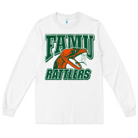 White FAMU RATTLERS Long Sleeve Tee - linhVisuals