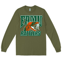 Army Green FAMU RATTLERS Long Sleeve Tee - linhVisuals