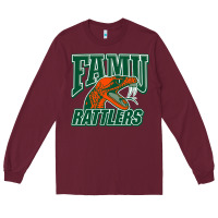 Burgundy FAMU RATTLERS Long Sleeve Tee - linhVisuals