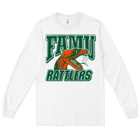 White FAMU RATTLERS Long Sleeve Tee - linhVisuals