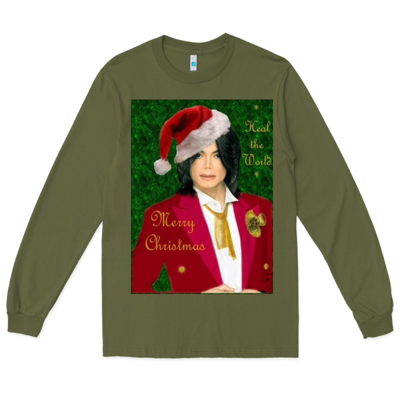 Merry Christmas Heal The World Michael Jackson Long Sleeve Tee by linhVisuals | Teevron