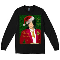 Black merry christmas heal the world michael jackson Long Sleeve Tee - linhVisuals
