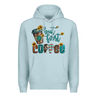 Blue Mist but first coffee Premium Hoodie - Artiststas
