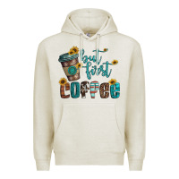 Oatmeal Heather but first coffee Premium Hoodie - Artiststas