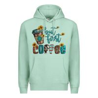 Seafoam but first coffee Premium Hoodie - Artiststas