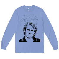 Colony Blue jeff buckley 90s style fan art Long Sleeve Tee - linhVisuals