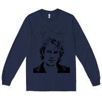 Navy jeff buckley 90s style fan art Long Sleeve Tee - linhVisuals