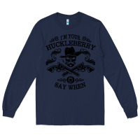Navy im your huckleberry Long Sleeve Tee - linhVisuals