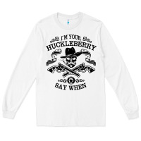 White im your huckleberry Long Sleeve Tee - linhVisuals