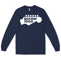Navy rockin 1000 musician Long Sleeve Tee - linhVisuals