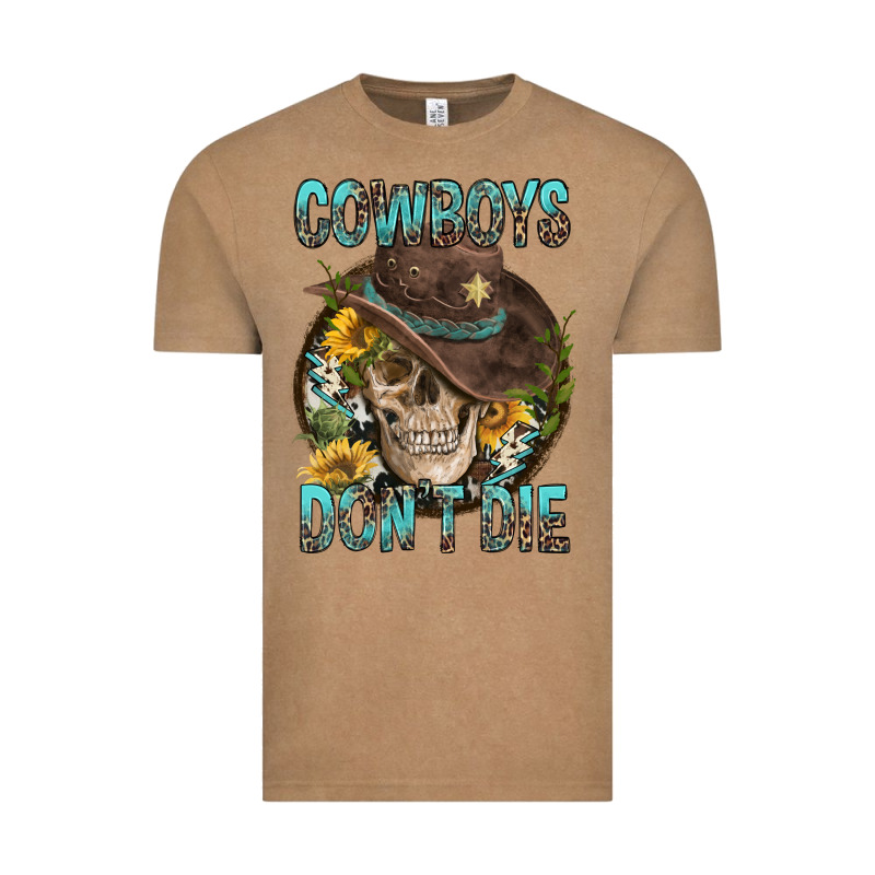Cowboys Don't Die Vintage Tee by FaDigitalArtStudio | Teevron