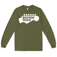 Army Green rockin 1000 musician Long Sleeve Tee - linhVisuals