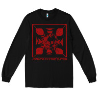 Black jonathan fireeater Long Sleeve Tee - linhVisuals
