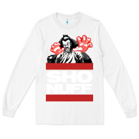 White sho nuff old school Long Sleeve Tee - linhVisuals