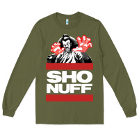 Army Green sho nuff old school Long Sleeve Tee - linhVisuals