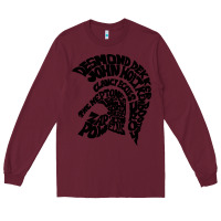 Burgundy trojan artist Long Sleeve Tee - linhVisuals