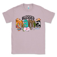 Lilac Blessed Mama Classic Tee - CowCowDesign