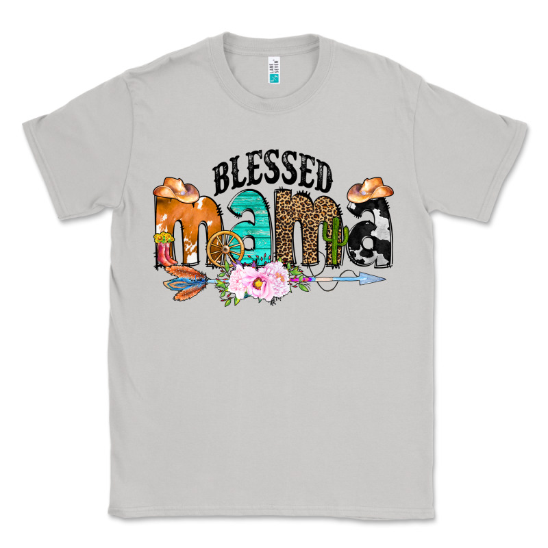 Blessed Mama Classic Tee by CowCowDesign | Teevron