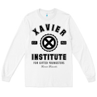 White xavier institute Long Sleeve Tee - linhVisuals