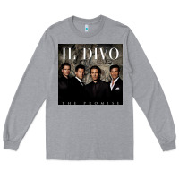 Heather Grey il divo album art Long Sleeve Tee - linhVisuals