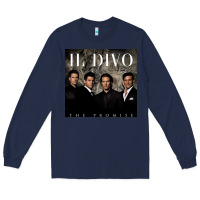 Navy il divo album art Long Sleeve Tee - linhVisuals