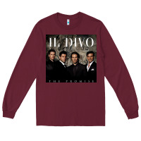 Burgundy il divo album art Long Sleeve Tee - linhVisuals