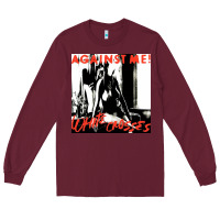 Burgundy against me white crosses tour 2022 Long Sleeve Tee - linhVisuals