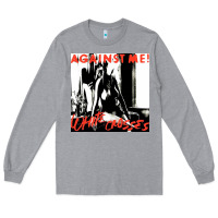Heather Grey against me white crosses tour 2022 Long Sleeve Tee - linhVisuals