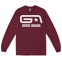 Burgundy GROOVE ARMADA NORTHERN STAR Long Sleeve Tee - linhVisuals