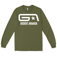 Army Green GROOVE ARMADA NORTHERN STAR Long Sleeve Tee - linhVisuals