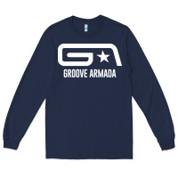 Navy GROOVE ARMADA NORTHERN STAR Long Sleeve Tee - linhVisuals