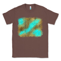 Chestnut Turquoise Leopard Background Classic Tee - Jasminsmagicworld
