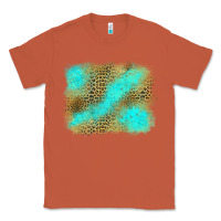 Turquoise Leopard Background Classic Tee | Teevron