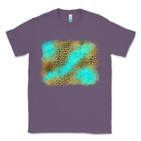 Lavender Turquoise Leopard Background Classic Tee - Jasminsmagicworld