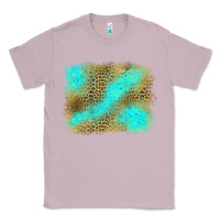 Lilac Turquoise Leopard Background Classic Tee - Jasminsmagicworld