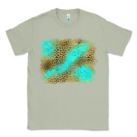 Matcha Turquoise Leopard Background Classic Tee - Jasminsmagicworld