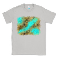 Moon Dust Turquoise Leopard Background Classic Tee - Jasminsmagicworld