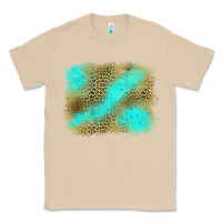 Mushroom Turquoise Leopard Background Classic Tee - Jasminsmagicworld
