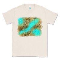 Natural Turquoise Leopard Background Classic Tee - Jasminsmagicworld