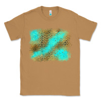 Toasted Coconut Turquoise Leopard Background Classic Tee - Jasminsmagicworld