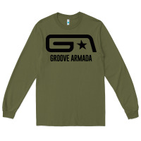 Army Green GROOVE ARMADA Long Sleeve Tee - linhVisuals