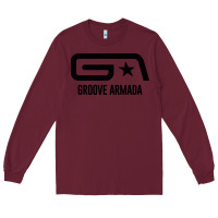 Burgundy GROOVE ARMADA Long Sleeve Tee - linhVisuals