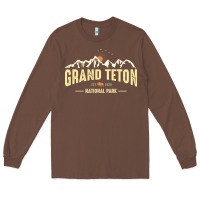 Grand Teton National Park Est 1929 Vinage Wyoming Mountains Graphic Long Sleeve Tee | Teevron