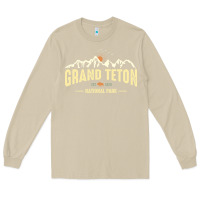 Mushroom grand teton national park est 1929 vinage wyoming mountains graphic Long Sleeve Tee - linhVisuals