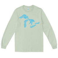 Matcha great lakes of michigan Long Sleeve Tee - linhVisuals
